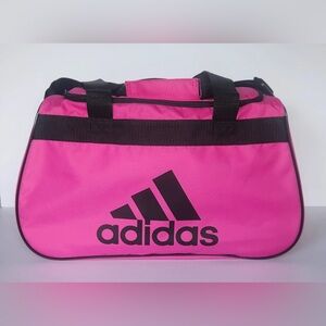 Adidas Diablo Small II Solid Duffel Bag - 18.5" x 11" x 10" pink black NEW NWT